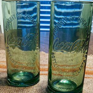 Coca Cola Company 2009 Green Glasses